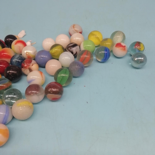 195 - Collection of Vintage Marbles.