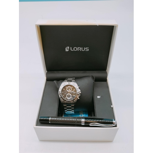 351 - Boxed Lorus Watch and Pen Set.