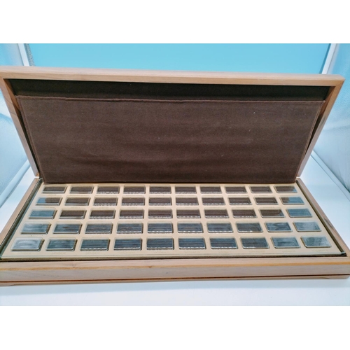 171 - Wooden '1000 Years of British Monarchy' Empty Box for Silver Ingots plus 2 x Coin Boxes. Largest bei... 