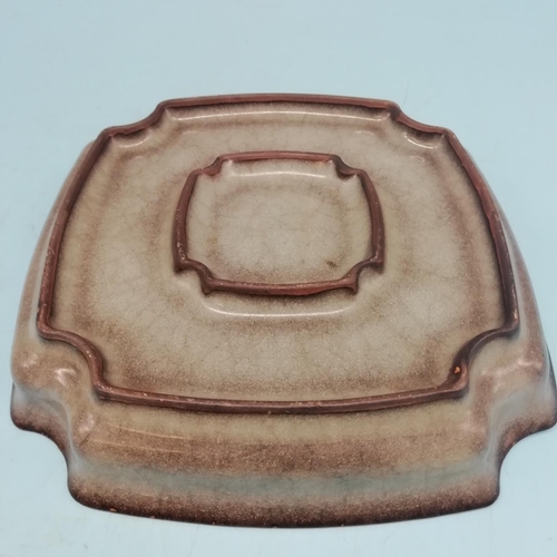 178 - Chinese Ming Style Reproduction Shallow Edge Dish. 15cm x 15cm.