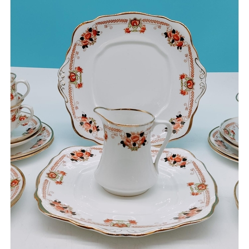 816 - Royal Albert Crown China 27 Piece Part Tea Set.