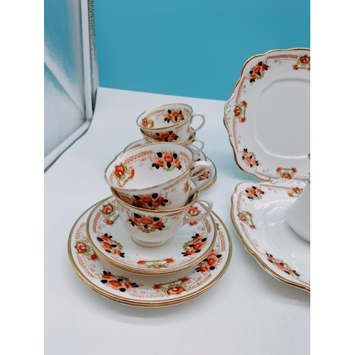 816 - Royal Albert Crown China 27 Piece Part Tea Set.