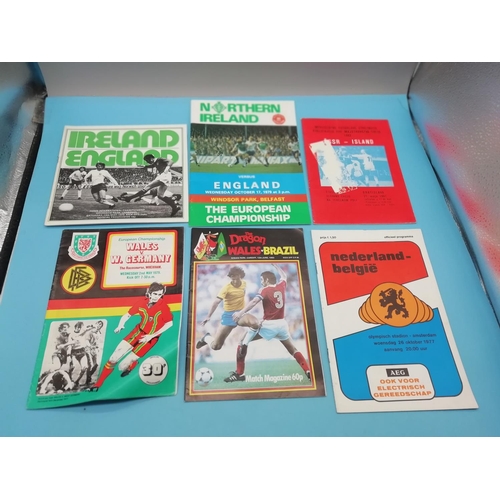 10A - Collection of Approx 45 International Football Programmes including World Cup Japan 2002, 1950's Eng... 