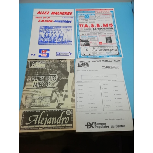 15A - Good Collection of Approx 40 Foreign Football Cub Programmes and Ephemera.