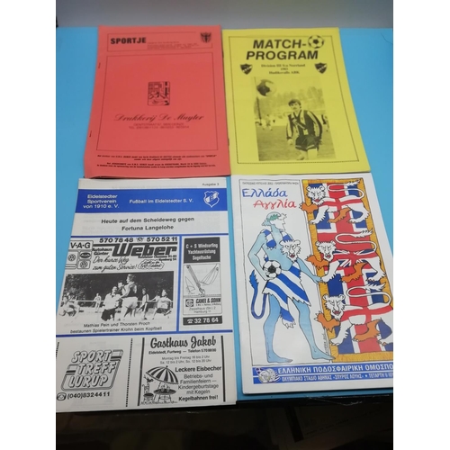 15A - Good Collection of Approx 40 Foreign Football Cub Programmes and Ephemera.