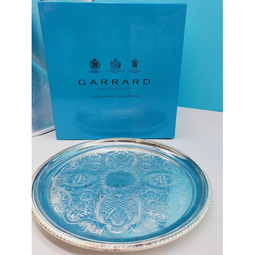 25 - Garrard of London Silver Plated 35cm Tray in Original Box.