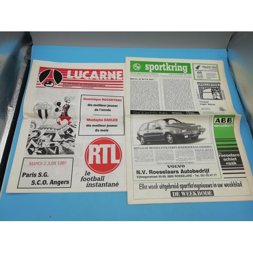 25A - Collection of mostly European Football and Sporting Ephemera including Programmes, Newspapers, etc i... 