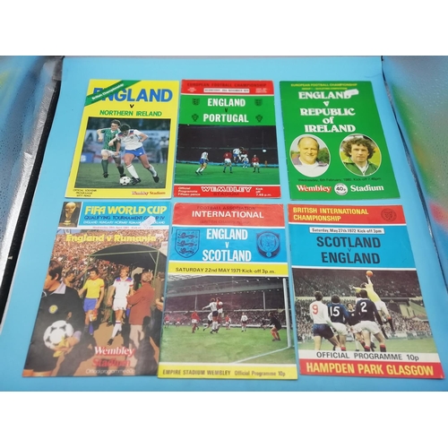 30A - Collection of Approx 34 England  International Football Programmes.