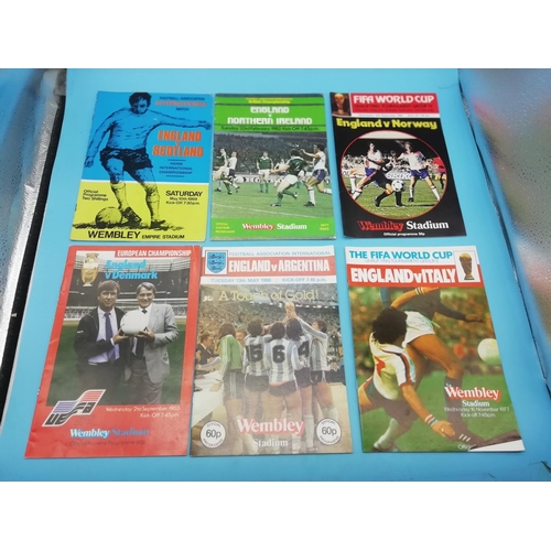 30A - Collection of Approx 34 England  International Football Programmes.