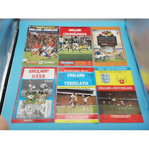 35A - Collection of Approx 30 England International Football Programmes.