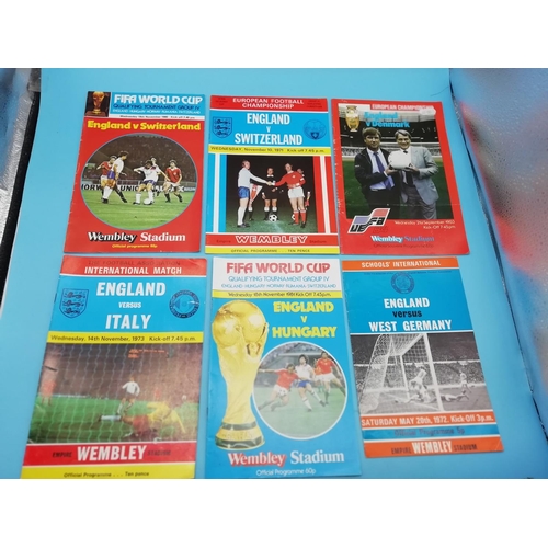 35A - Collection of Approx 30 England International Football Programmes.