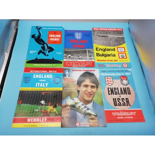 35A - Collection of Approx 30 England International Football Programmes.