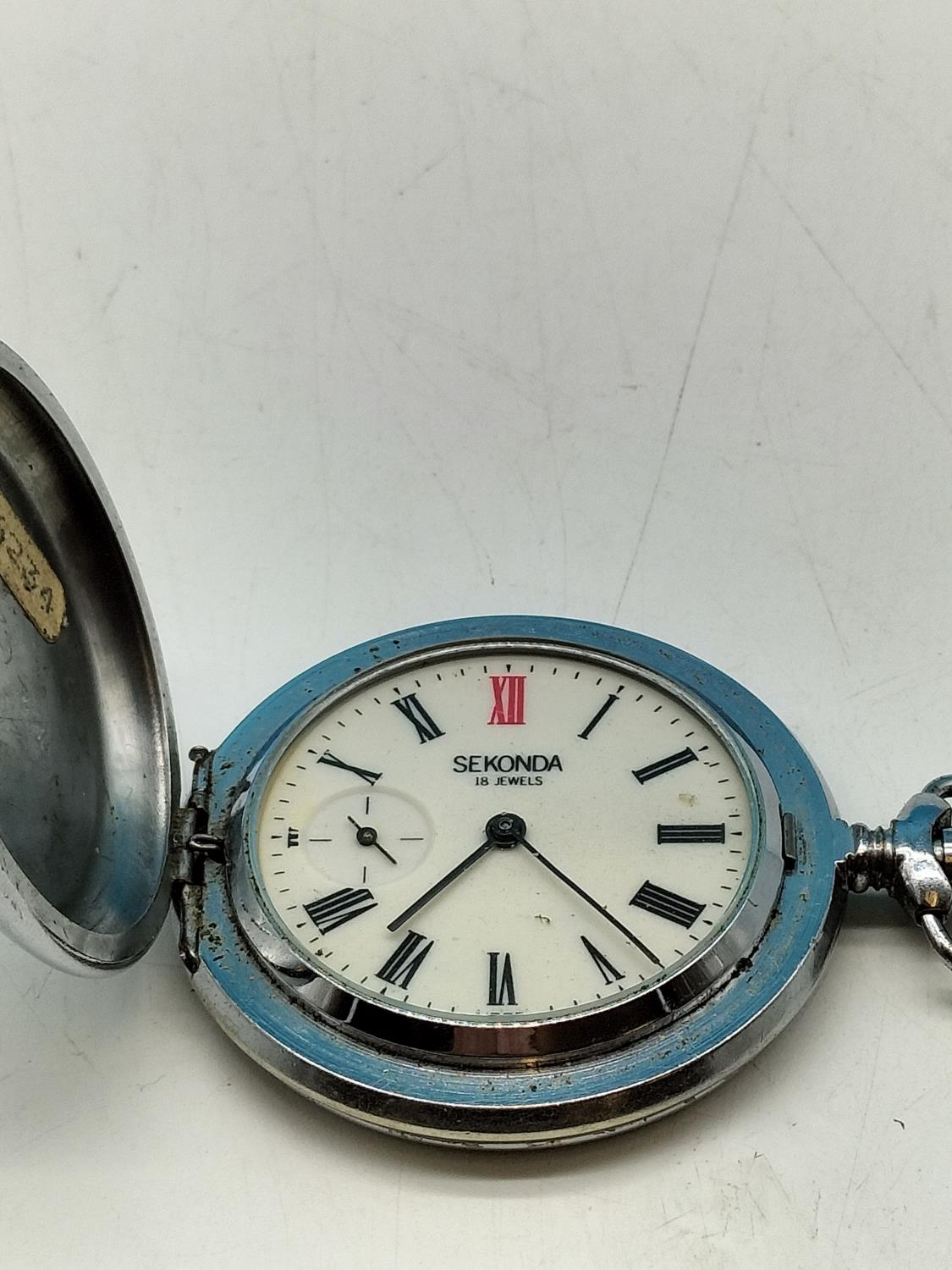 Sekonda 18 jewels pocket on sale watch