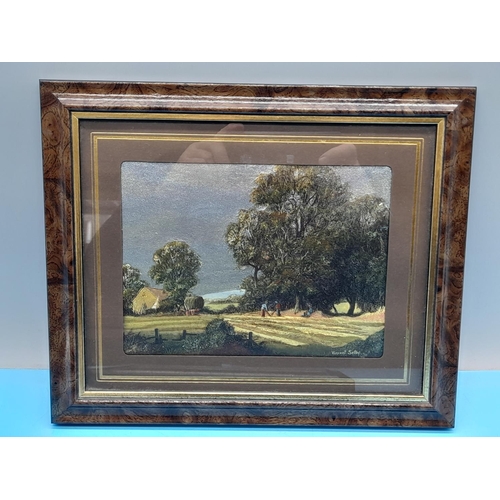 273 - Vincent Selby Landscape Scene Foil Prints (2). 30cm x 25cm.