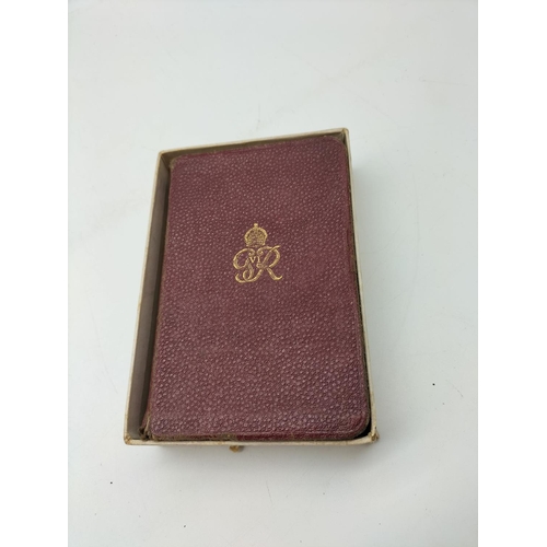 67 - Oak Framed Photo of a Soldier, Boxed King George VI Coronation Pocket Bible plus Pair of Field Binoc... 
