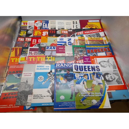 55A - Collection of Approx 70 Football Programmes relating to Scottish Teams.