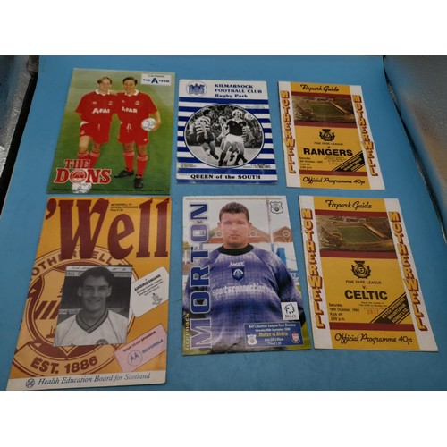 55A - Collection of Approx 70 Football Programmes relating to Scottish Teams.