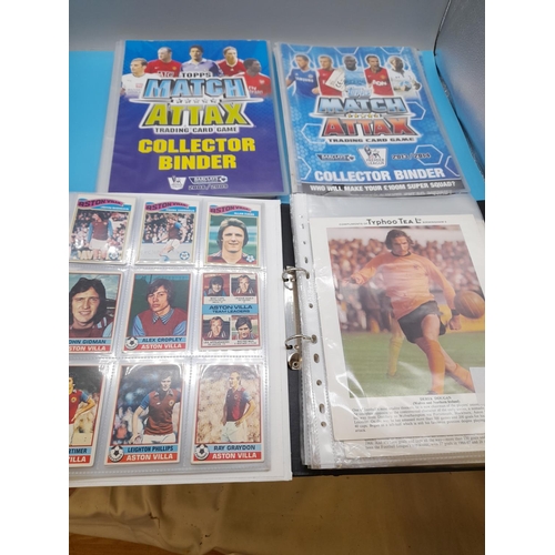 100A - Collection of Typhoo Tea Large Football Cards (20) plus a Collection of Topps Football Cards (3 Bind... 