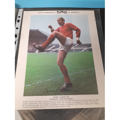 100A - Collection of Typhoo Tea Large Football Cards (20) plus a Collection of Topps Football Cards (3 Bind... 