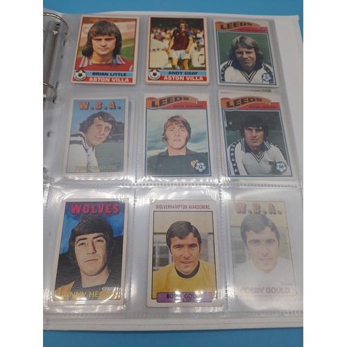 100A - Collection of Typhoo Tea Large Football Cards (20) plus a Collection of Topps Football Cards (3 Bind... 