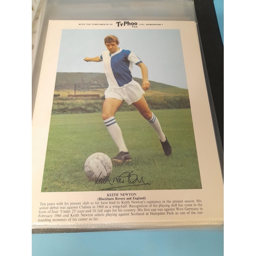 100A - Collection of Typhoo Tea Large Football Cards (20) plus a Collection of Topps Football Cards (3 Bind... 