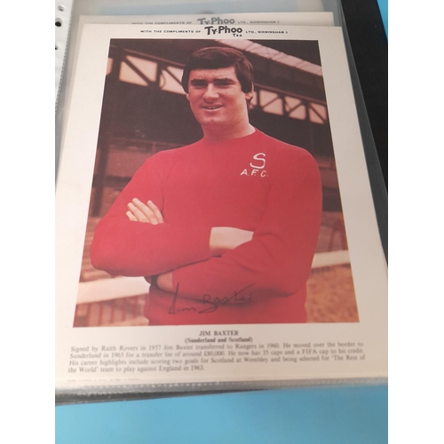 100A - Collection of Typhoo Tea Large Football Cards (20) plus a Collection of Topps Football Cards (3 Bind... 