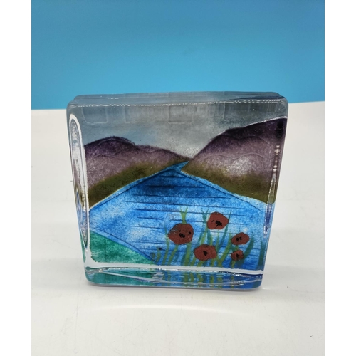 BOXED Caithness Crystal Blue Glass Dolphin Paperweight - View #7