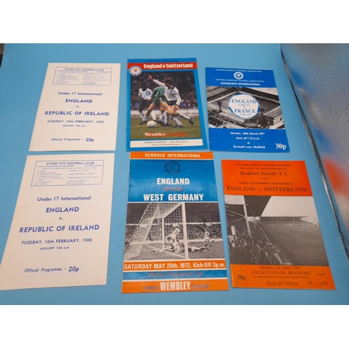 80A - Collection of Approx 55 Football Programmes, mostly England Internationals.