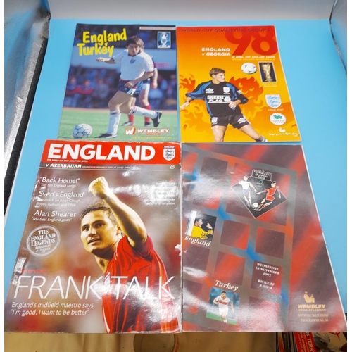 80A - Collection of Approx 55 Football Programmes, mostly England Internationals.