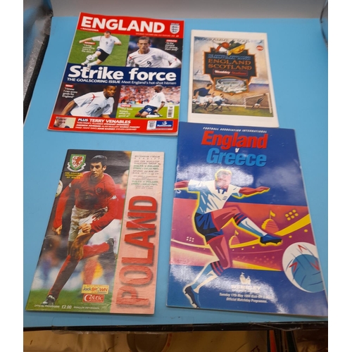 80A - Collection of Approx 55 Football Programmes, mostly England Internationals.