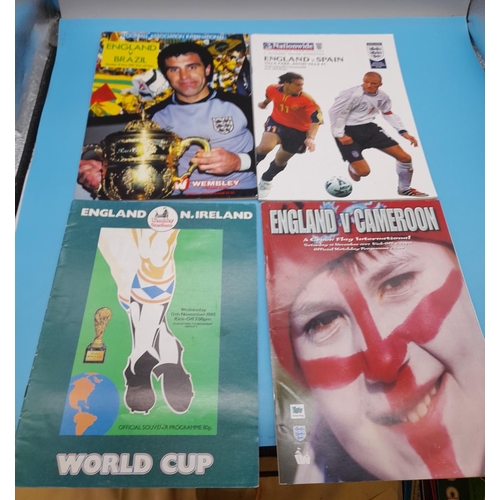 80A - Collection of Approx 55 Football Programmes, mostly England Internationals.