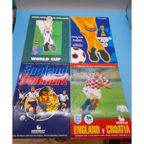 80A - Collection of Approx 55 Football Programmes, mostly England Internationals.
