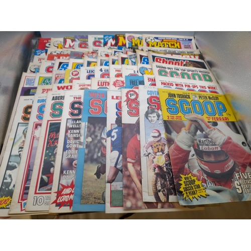 95A - Sports/Football Related Weekly Comics/Magazines to include Scoop, Match and Shoot. Approx 70.