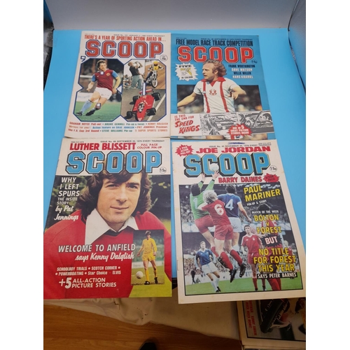 95A - Sports/Football Related Weekly Comics/Magazines to include Scoop, Match and Shoot. Approx 70.