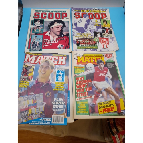 95A - Sports/Football Related Weekly Comics/Magazines to include Scoop, Match and Shoot. Approx 70.