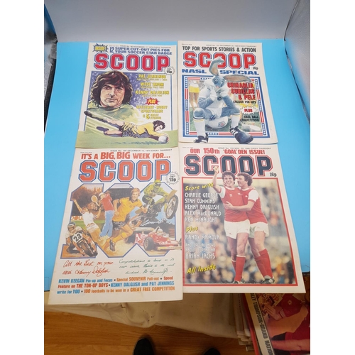 95A - Sports/Football Related Weekly Comics/Magazines to include Scoop, Match and Shoot. Approx 70.
