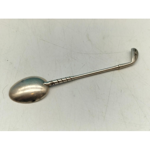 98 - Sterling Silver Hallmarked Golf Club Spoon. 13.5 Grams.