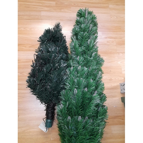 678 - Premier 1.5m Fibre Optic Christmas Tree W/O plus a Smaller Tree.