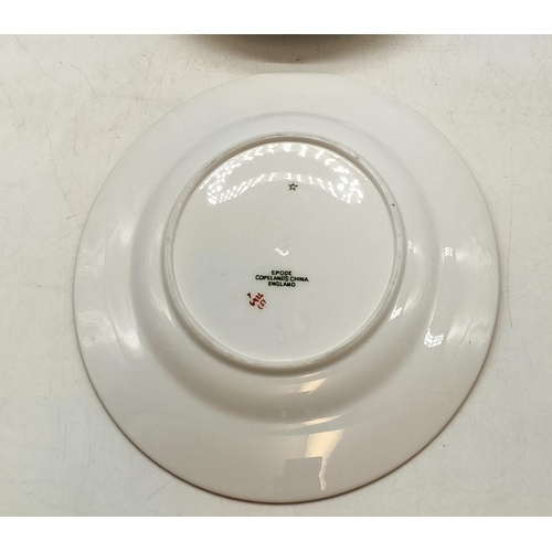 101 - 6 x Spode Copelands China Trios Plus Square Cake Plate 27cm x 21cm