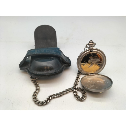 104 - Star Trek Quartz Pocket Watch with Belt Cover.