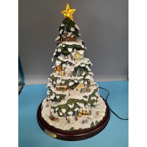 110 - Thomas Kinkade 'Christmas Village' Model. W/O. 38cm Tall.