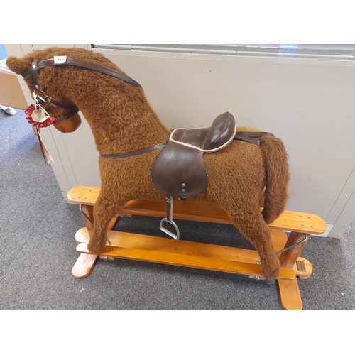 113 - Mammas and Papas Child's Rocking Horse. Approx 120cm High, 110cm Long. Collection Only.