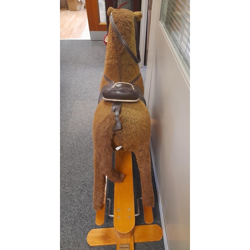 113 - Mammas and Papas Child's Rocking Horse. Approx 120cm High, 110cm Long. Collection Only.