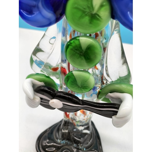 15 - Murano 40cm Glass Clown, the Largest in the Range. Minor Fault to 1 Arm.