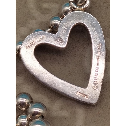 2 - Authentic Gucci Boule Silver Heart Toggle 7