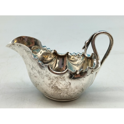 23 - Silver Hallmarked Sheffield Cream Jug. 45 Grams.