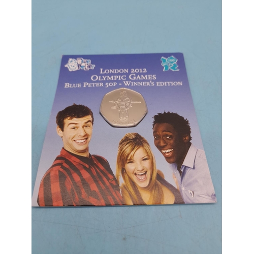 253 - Rare Uncirculated Royal Mint issued 2009 as part of a Competition by Blue Peter to design a 50p Coin... 