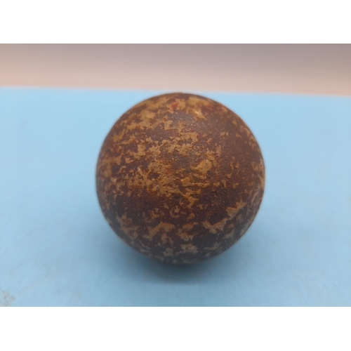 254 - Military Cannonball, possibly French. 6cm Diameter.