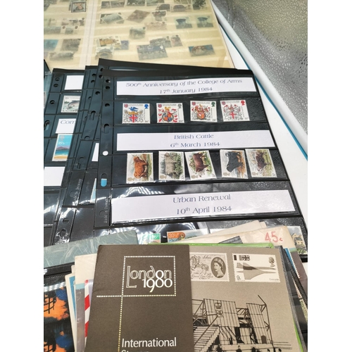 28 - Good Quantity of Stamps including Postal Headquarters (PHQ) Cards in Folder.