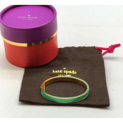 48 - Katie Spade 'Like Hotcakes' Enamelled Bangle with Box.